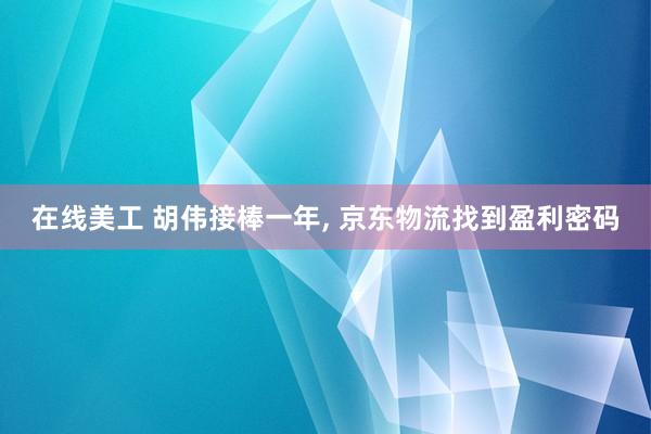 在线美工 胡伟接棒一年, 京东物流找到盈利密码